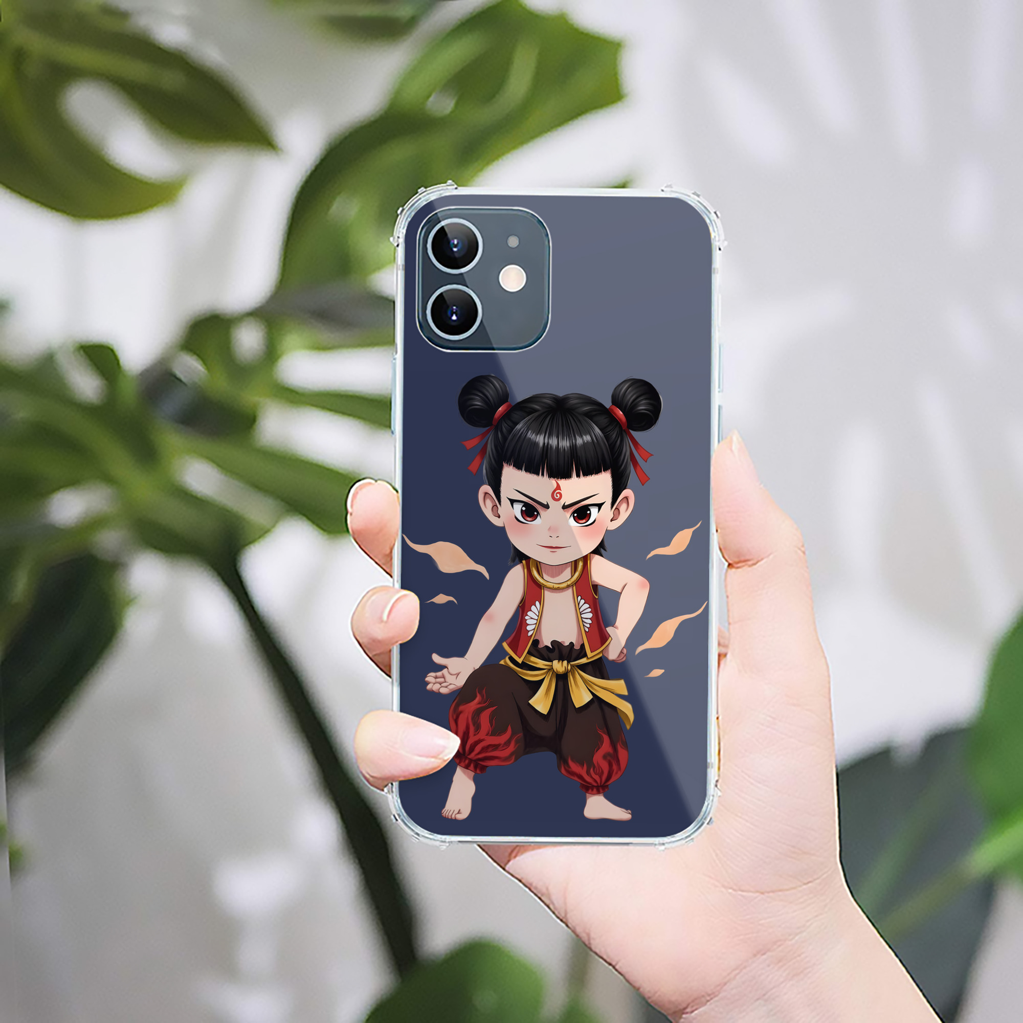 （画像用） Ne Zha 2 ナタ 魔童の大暴れ 【iPhone 12シリーズ対応】透明スマホケース（クリアソフトケース）